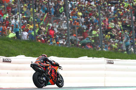 Brad Binder auf seinem KTM-Bike bei der MotoGP in Österreich 2021.