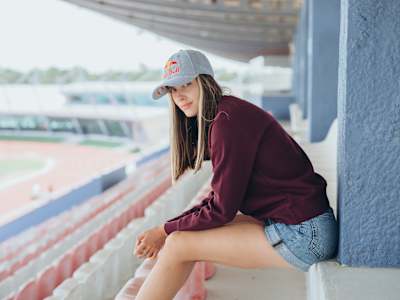 Yaroslava Maguchikh during a training session in Monte Gordo, Portugal, 9 June 2025.