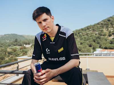 Valerii "b1t" Vakhovskyi poses for a portrait during a photo shoot in June 2025. 