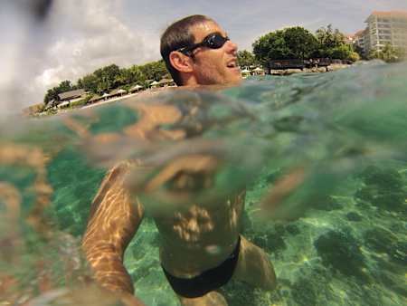 Baignade à Cebu aux Phillipines