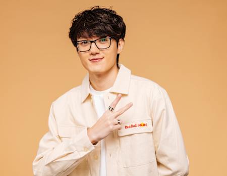 iiTzTimmy poses for a portrait at Red Bull Headquarters in Santa Monica, California, on December 13, 2024 