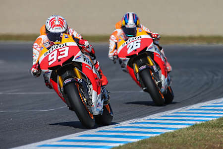 Marc Márquez y Dani Pedrosa, Gran Premio de Japón de MotoGP de 2013.