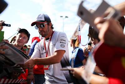 Una foto de Fernando Alonso en el Gran Premio de Austria de 2016 en Red Bull Ring, Spielberg Bei Knittelfeld.