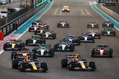 Max Verstappen of Oracle Red Bull Racing at the Abu Dhabi Grand Prix on November 20, 2022.