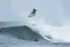 Surfer Kanoa Igarashi performs an aerial in Western Australia.