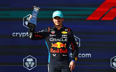 Max Verstappen walks in the Paddock ahead of the F1 Miami Grand Prix 2024