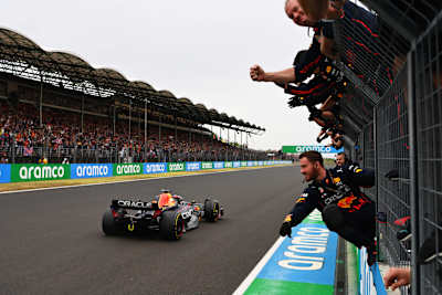 Max Verstappen von Oracle Red Bull Racing beim Grand Prix von Ungarn, am 31. Juli 2022.