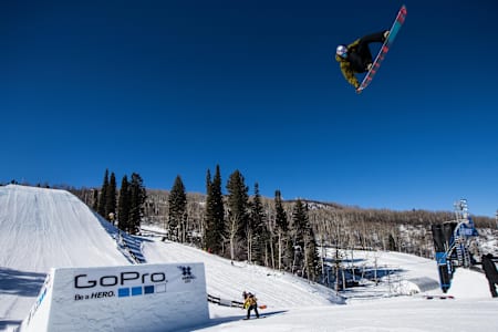 Mark McMorris, Winter X Games 2016 Snowboard Big Air silver medalist in action during the event in Aspen, Colorado