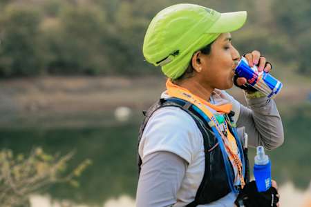 Trail runners participate in Deccan Ultra in the Western Ghats of India.
