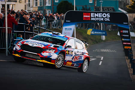 Teemu Suninen held the early lead in Ceredigion
