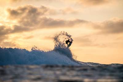 Gabriel Medina surfs in San Clemente, California, USA on September 5, 2014.