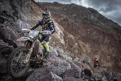 Billy Bolt of Great Britain races during the Erzbergrodeo Red Bull Hare Scramble at the Erzberg in Eisenerz, Austria on June 18, 2017.