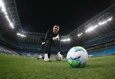 An image of Red Bull Bragantino goalkeeper, Cleiton.