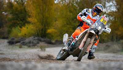 Una foto de acción de Laia Sanz.