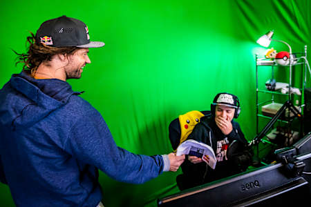 I had to catch my breath when I had a surprise visit from John Jackson to present me with my official Red Bull gear.