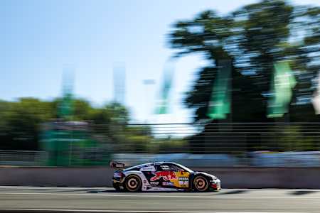 Bild zeigt den Audi R8 von ABT Sportsline beim Rennen am Norisring.