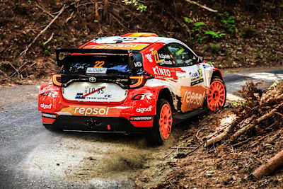 Alejandro Cachón's Saturday in Japan was not without incident