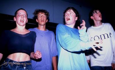 Ravers on the main stage at The Haçienda, Manchester, 1989