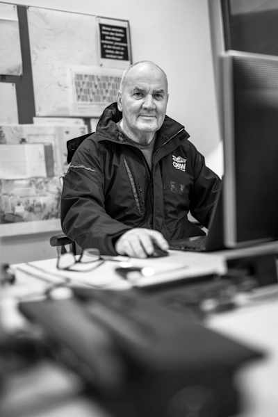 A portrait of Red Bull Erzbergrodeo safety officer Erwin Schume. 