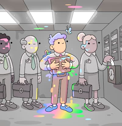 A doodle by Canadian illustrator Burnt Toast