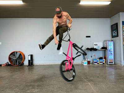 BMX flatland rider Terry Adams feels like 2020 has been his best year yet.