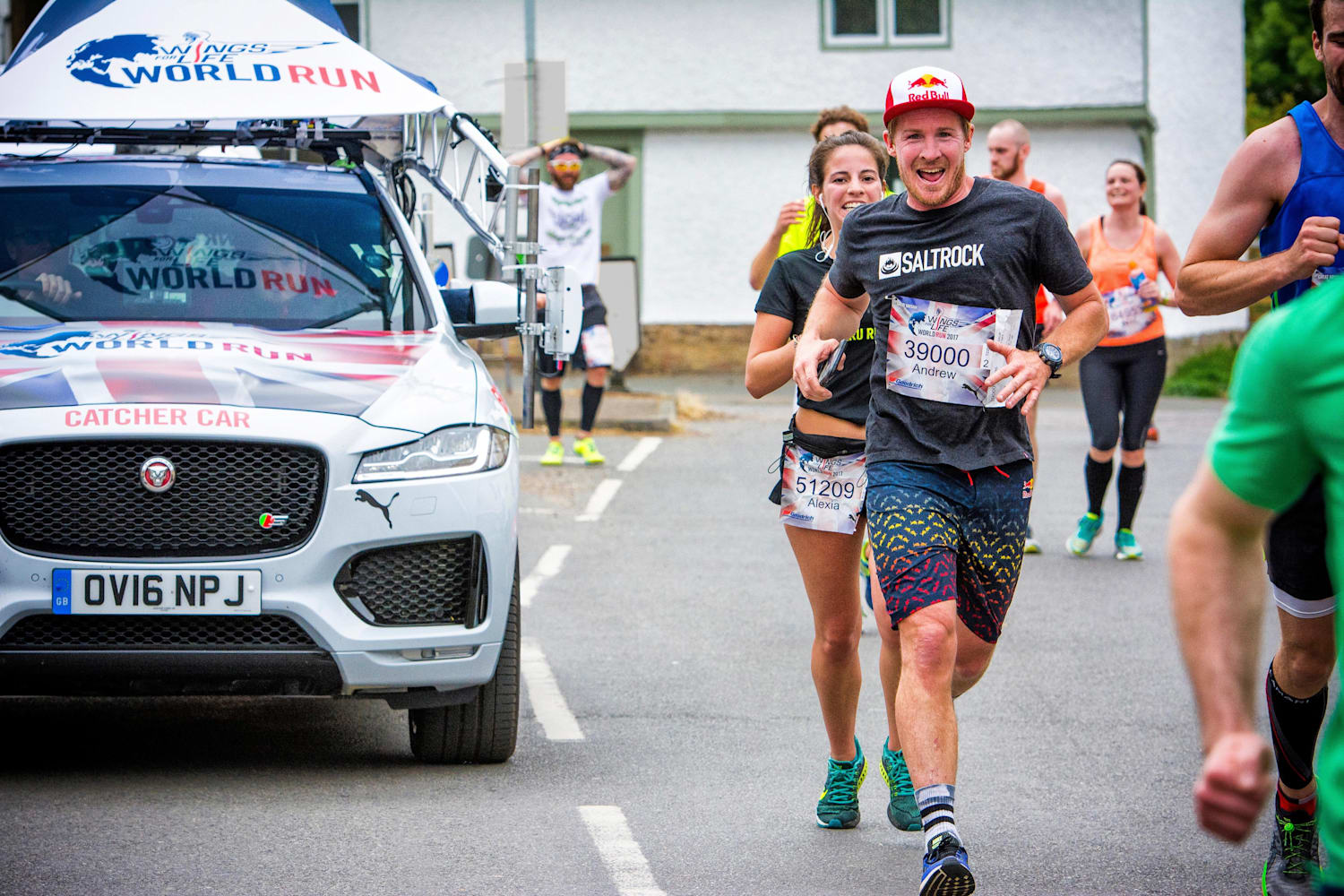 Wings For Life World Run video ride in the catcher car