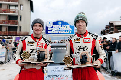 Paddon with co-driver Jack Morton at Rallye National Hivernal du Devoluy