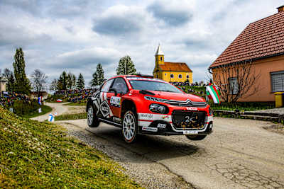 Léo Rossel sat one place behind brother Yohan following Saturday WRC action