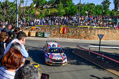 Teemu Suninen came close to a podium on his ERC return