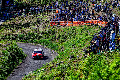 Yuki Yamamoto claimed his maiden WRC2 podium in front of his home fans