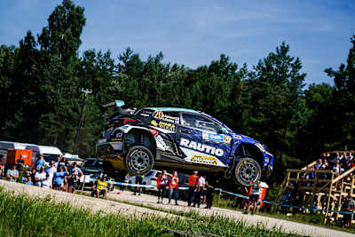 Roope Korhonen was locked in a tight podium battle across Saturday