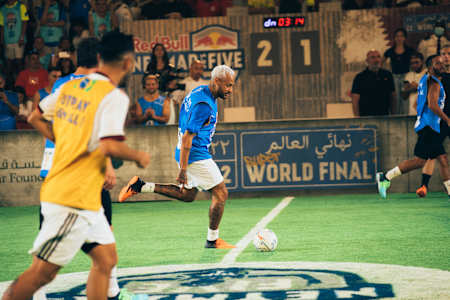 Neymar at the Red Bull Neymar Jr's five World Final 2022 in Doha, Qatar