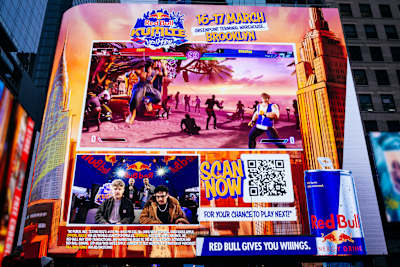 Red Bull Kumite activation event in Times Square, New York City