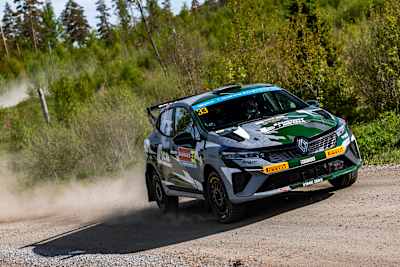 Max Lichtenegger ran as high as third in ERC3 on Saturday