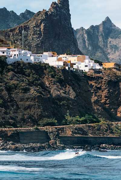 The rocks of Tenerife's northern coast.