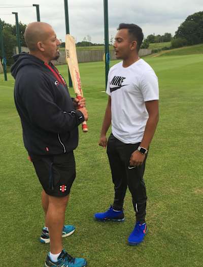 Julian Wood with Prithvi Shaw