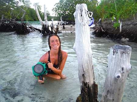 Paula en las islas Mentawaii