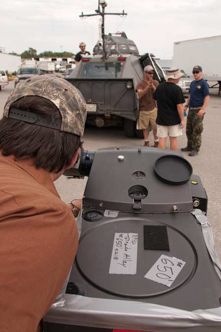 Shooting Stormchasers with the IMAX camera.