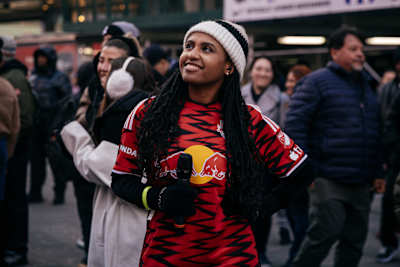 Red Bull Kumite activation event in Times Square, New York City