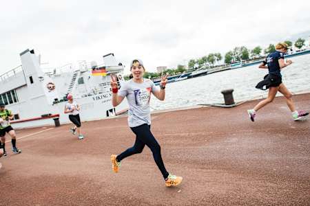 Nouria Newman compete during the Wings for Life World Run in Rouen, France on May 3, 2015.