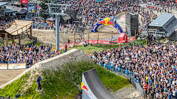 Emil Johansson performs at Red Bull Joyride in Whistler, Canada on August 17, 2019.