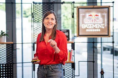 Audvice founder Sophie Bolzer at Red Bull Basement at Factory Hammerbrooklyn in Hamburg, Germany, on July 16, 2022.
