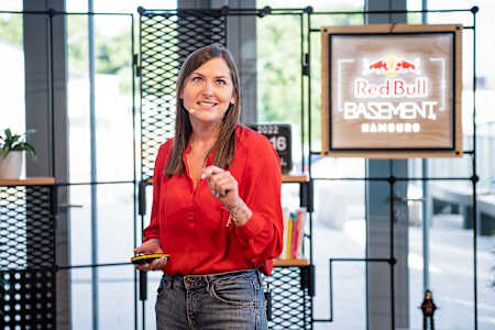 Audvice founder Sophie Bolzer at Red Bull Basement at Factory Hammerbrooklyn in Hamburg, Germany, on July 16, 2022.