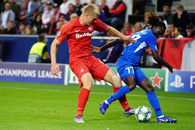 Denmark's Rasmus Kristensen plays football for Red Bull Salzburg.