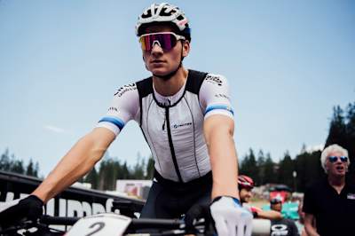 Mathieu van der Poel seen at UCI XCO World Cup in Lenzerheide, Switzerland on August 11th, 2019.