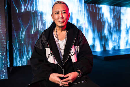 Toshihiro Nagoshi, CCO at Sega, seen during production of Playing Fields documentary.
