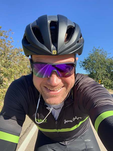 James hopes to inspire other to discover the joys of cycling