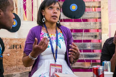 Socia entrepreneur Renshia Mauel, founder of micro gardening enterprise Grow Box, at the Red Bull Amaphiko Academy.