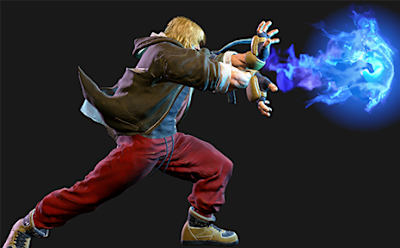 Ken's Hadoken in Street Fighter 6.