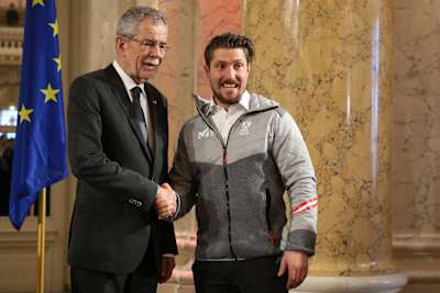 Marcel am Mittwoch beim Besuch des Bundespräsidenten in Wien.